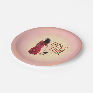 Plato De Papel Hora de las tapas