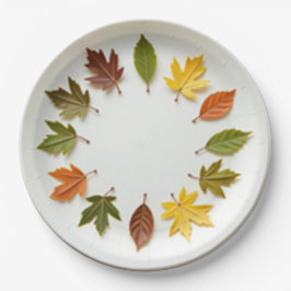 Plato De Papel Hora de primavera