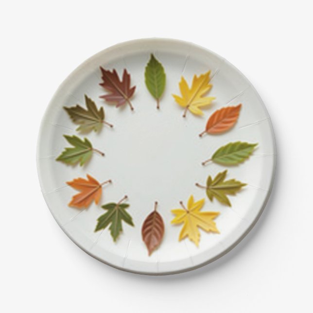 Plato De Papel Hora de primavera (Anverso)