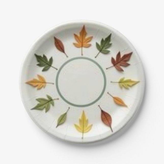 Plato De Papel Hora de primavera (Anverso)