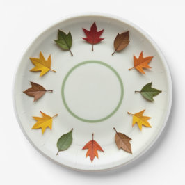 Plato De Papel Hora de primavera