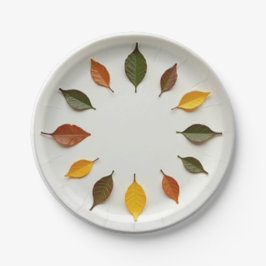 Plato De Papel Hora de primavera