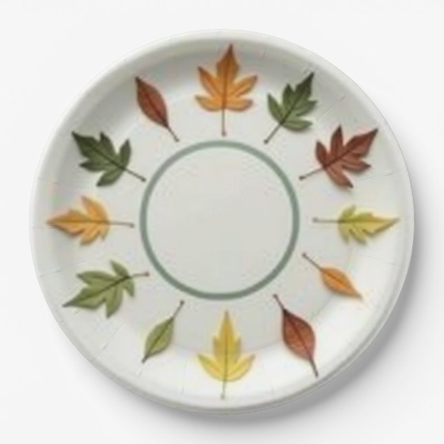 Plato De Papel Hora de primavera (Anverso)