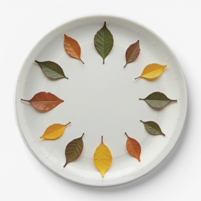 Plato De Papel Hora de primavera (Anverso)