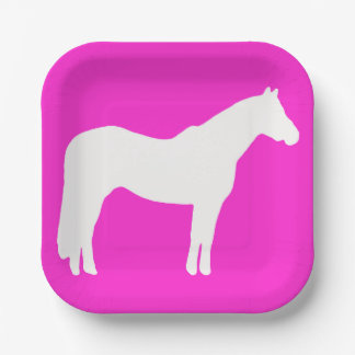 Plato De Papel Horse Party Theme Plates Easy Clean Up