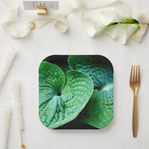 Plato De Papel Hosta Heart