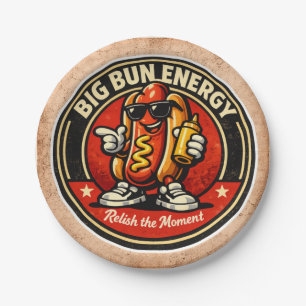 Plato De Papel Hot Dog - Big Bun Energy - Foodie Fiends