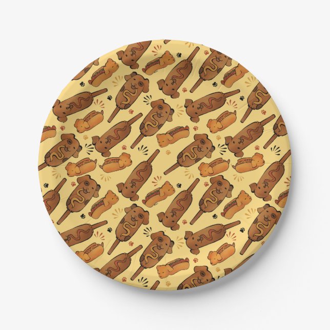 Plato De Papel Hot Doggies (Anverso)