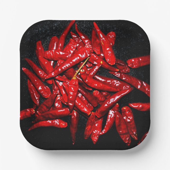 Plato De Papel Hot Pepper - Vida muerta (Anverso)
