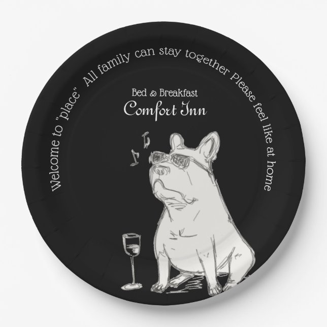 Plato De Papel Hotel Comfort Inn & Suites con Mascotas (Anverso)