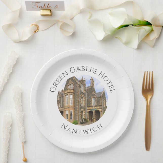 Plato De Papel Hotel Name Plus Hotel Photo on (Boda)