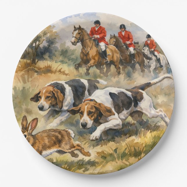 Plato De Papel Hounds & Hare  (Anverso)