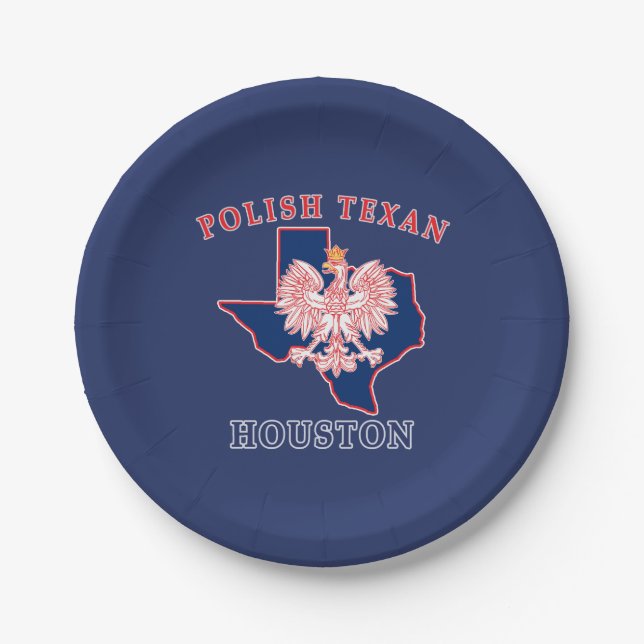 Plato De Papel Houston Poland Texan (Anverso)