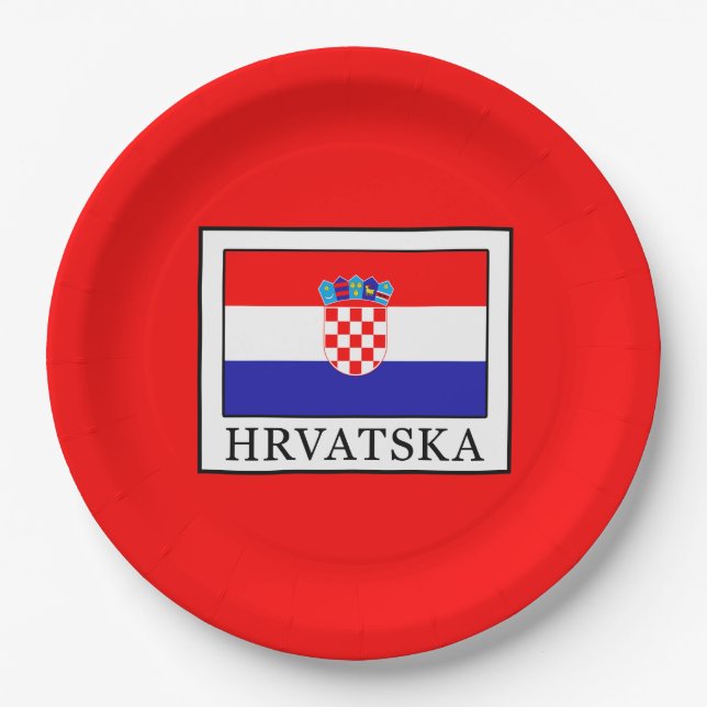 Plato De Papel Hrvatska (Anverso)