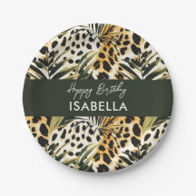 Huellas de la piel de animales de safari patrones 