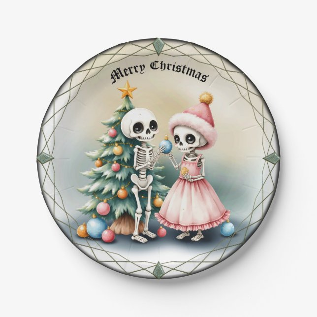 Plato De Papel Huesos, baubles y un poco de magia (Anverso)