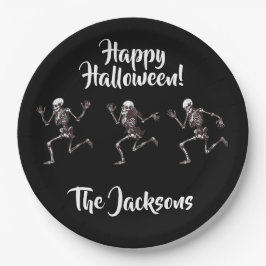 Plato De Papel Huesos danzantes