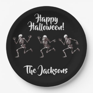 Plato De Papel Huesos danzantes