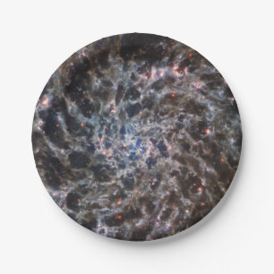Plato De Papel Huesos de Galaxy IC5332 de JWST