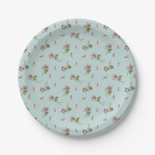 Plato De Papel Huevo de pato floral
