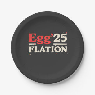 Plato De Papel Huevo Flation 25 Funny Easter Economy