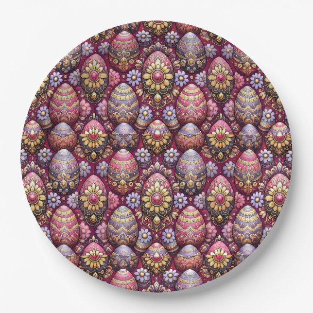 Plato De Papel HUEVOS DE ORIENTE 3D ~ Decorados~ (Anverso)