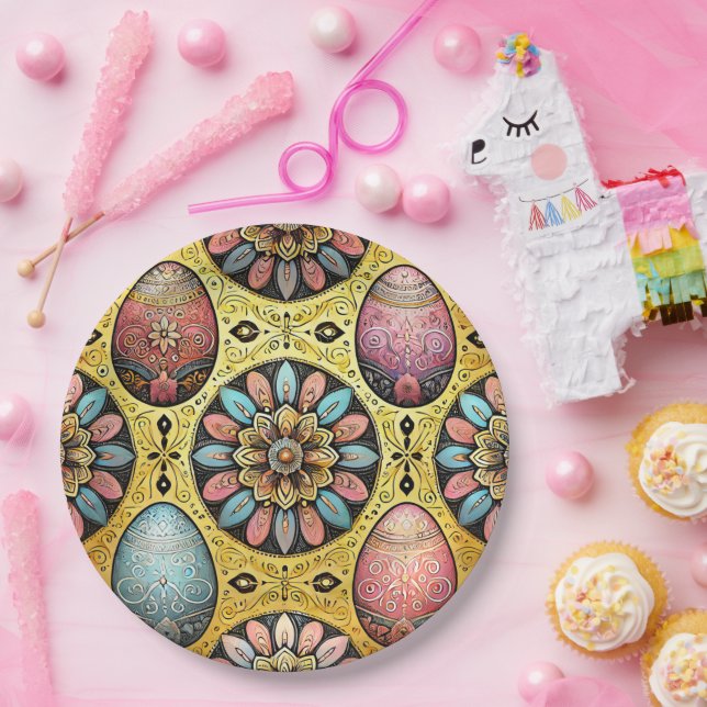 Plato De Papel HUEVOS DE ORIENTE 3D ~ Decorados~ (Fiesta)