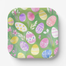 Huevos de Pascua | Caza de Huevos de Acuarela Past
