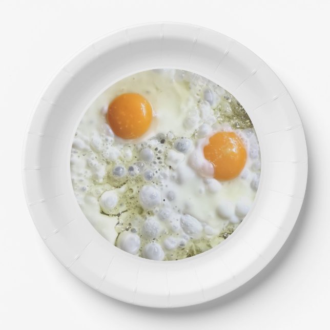 Plato De Papel Huevos fritos (Anverso)
