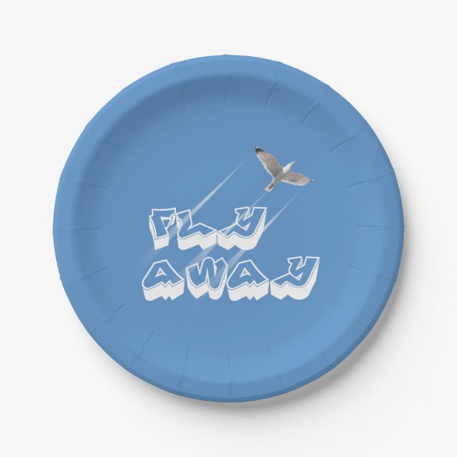 Plato De Papel Huir (Anverso)