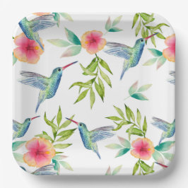 Plato De Papel Hummingbird