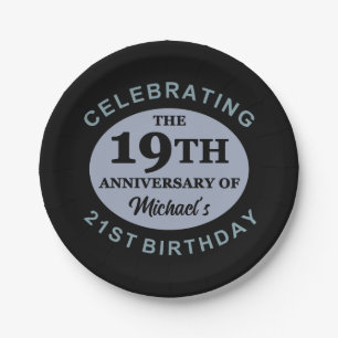 Plato De Papel Humor de cumpleaños 40 personalizado