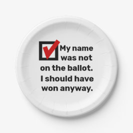 Plato De Papel Humor electoral 2024