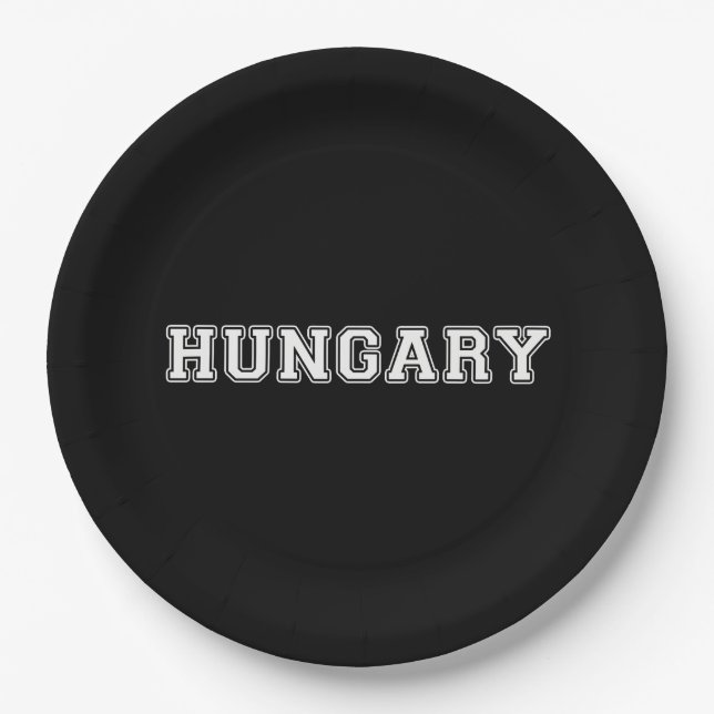 Plato De Papel Hungría (Anverso)