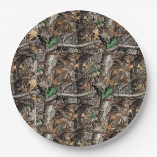 PLATO DE PAPEL HUNTERS FOREST TREE CAMO #1 PLANTAS DE PAPEL