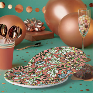 Plato De Papel Hyacinth - William Morris Vintage Design