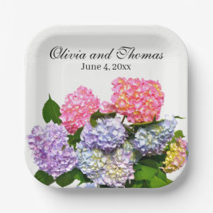 Plato De Papel Hydrangea Bouquet