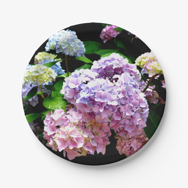 Plato De Papel Hydrangea Gardens (Anverso)
