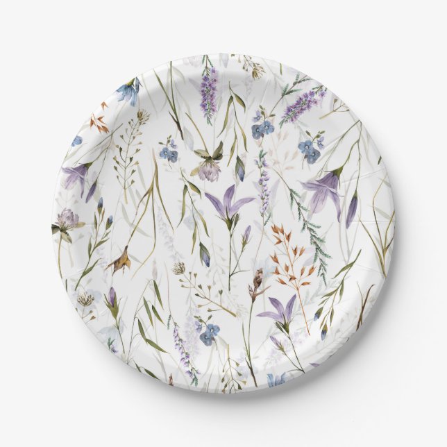 Plato De Papel Hygge Wildflowers Meadow (Anverso)