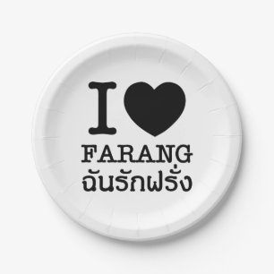 Plato De Papel I Black Heart (Love) Farang