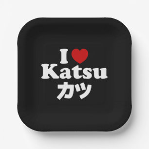 Plato De Papel I Heart [Love] Katsu カ ツ