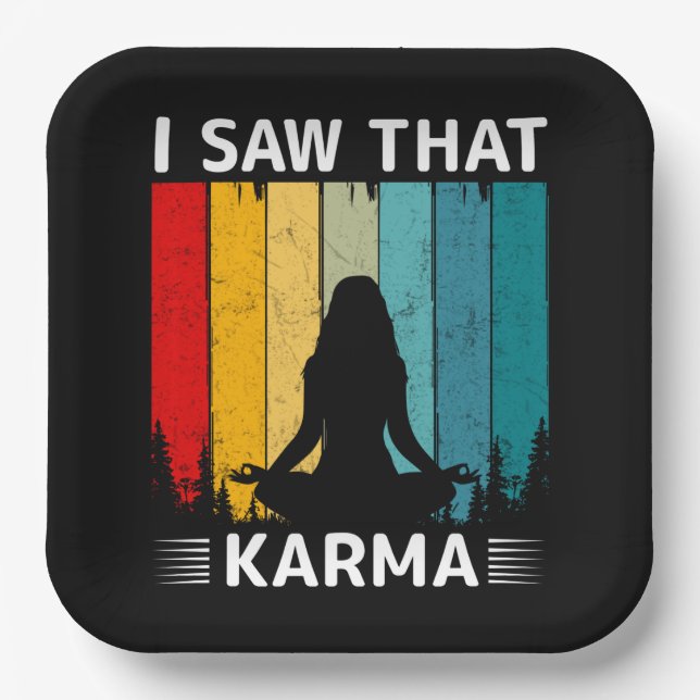 Plato De Papel I Saw That Karma (Anverso)