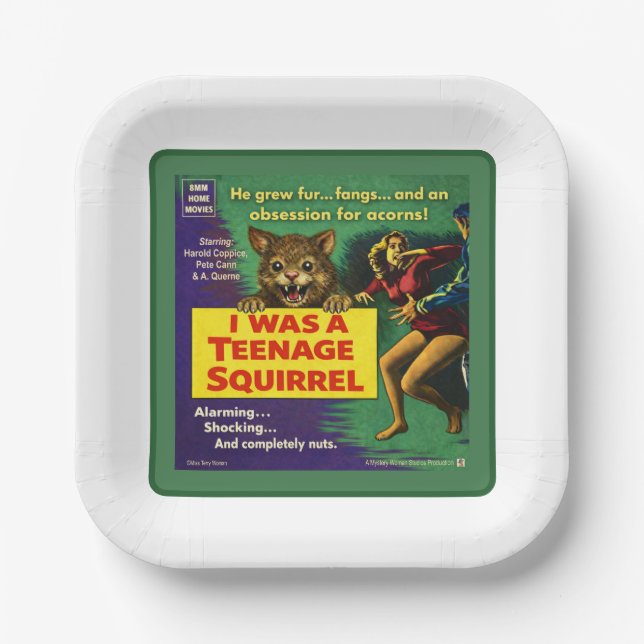 Plato De Papel I was a teenage squirrel (Anverso)