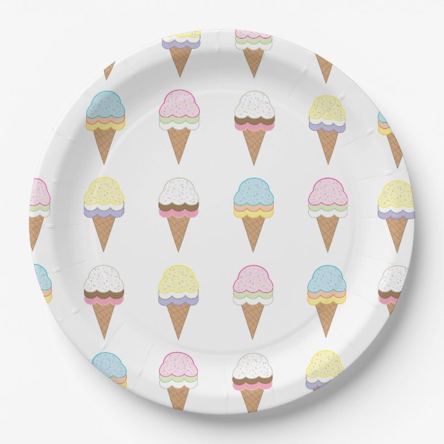 Plato De Papel Ice Cream Awesomness (Anverso)