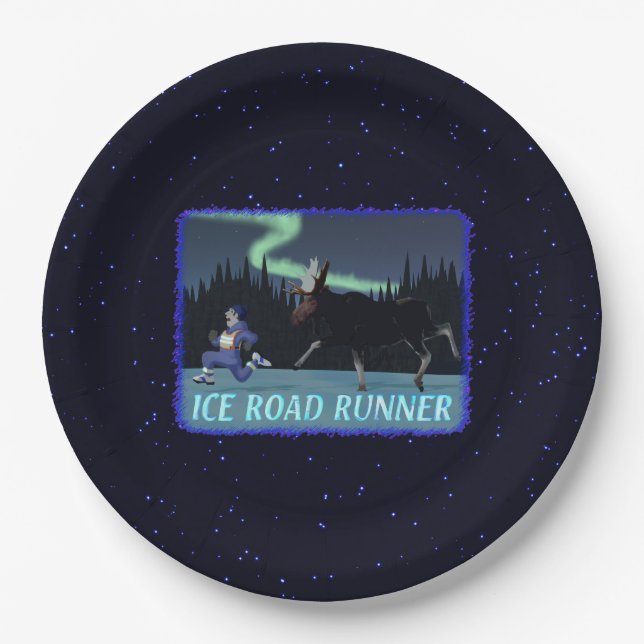 Plato De Papel Ice Road Runner (Anverso)