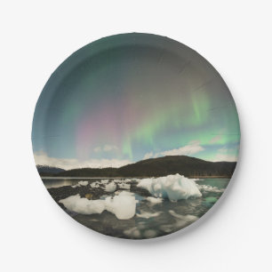 Plato De Papel Iceberg Aurora