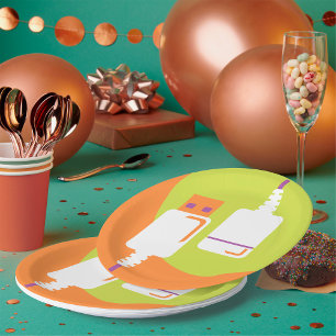 Plato De Papel Icono de enchufe USB