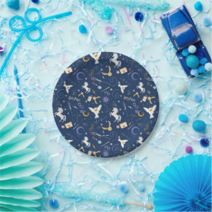 Plato De Papel Icono de patrón de la celebración del solsticio de