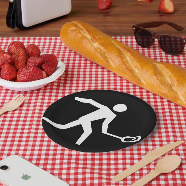 Plato De Papel Icono del jugador de squash (Subido por el creador)