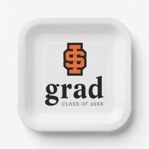 Plato De Papel Idaho State University Bold Bengala Logo